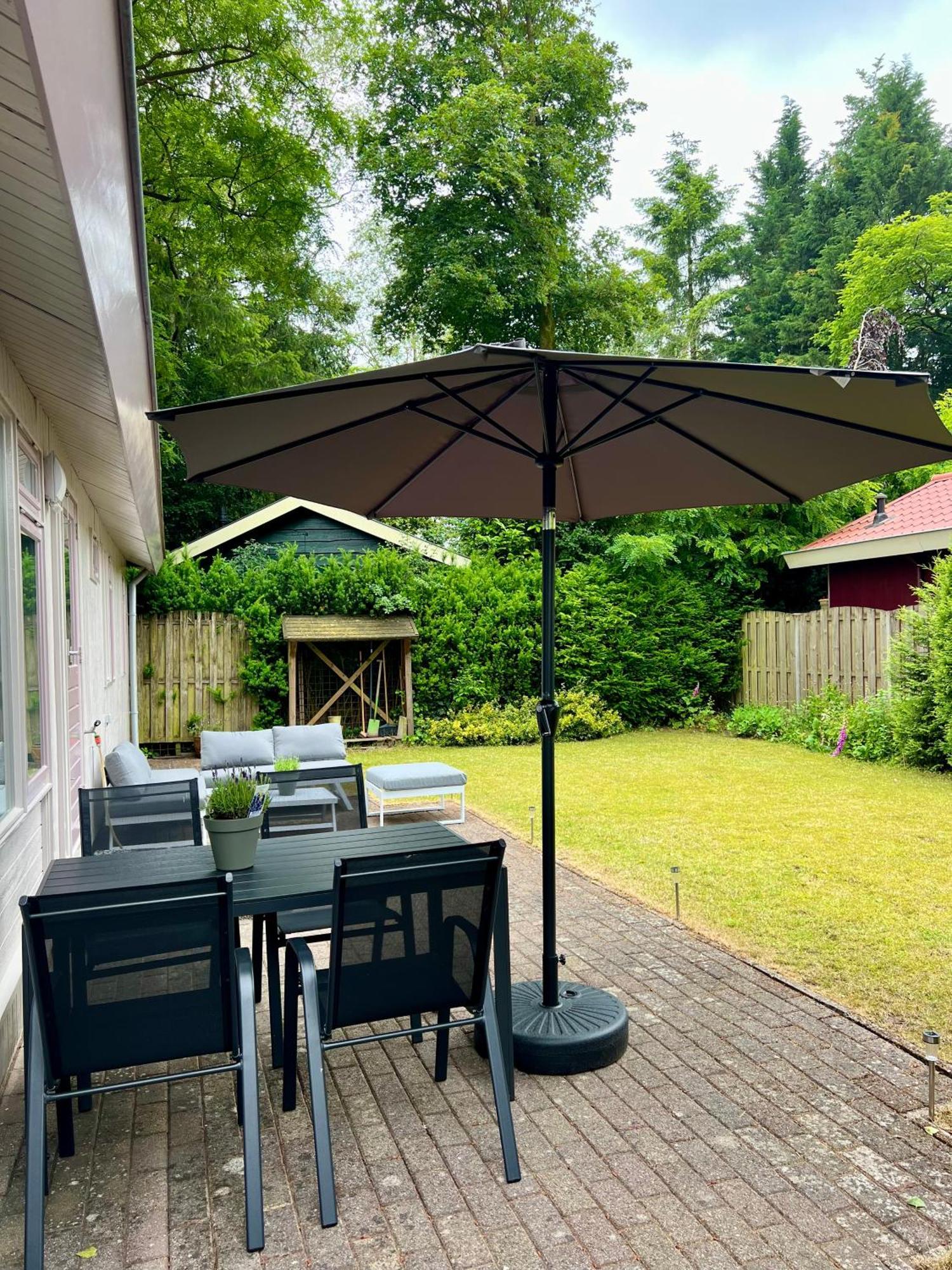 Luxe Boshuisje Met Prive Wellness & Jacuzzi Op De Veluwe Ermelo Eksteriør bilde